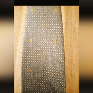 Yves Saint Laurent Olive Green Silk Tie YSL hand Made Vintage